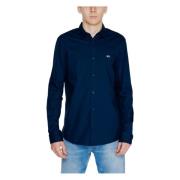 Blauwe Klassieke Kraag Shirt Knoopsluiting Tommy Hilfiger , Blue , Her...