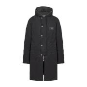 Zwarte Parka Jas voor Mannen Balmain , Black , Heren