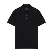 Tonal Eagle Polo Shirt Lyle & Scott , Black , Heren