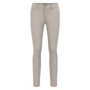 Slim Fit Enkel Lengte Jeans Drykorn , Beige , Dames