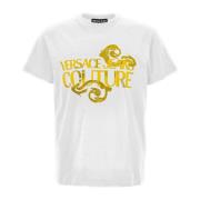 Stijlvolle T-shirts en Polos Versace Jeans Couture , White , Heren