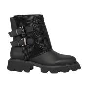 Stijlvolle enkellaars met gespen Alma EN Pena , Black , Dames