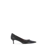 Zwarte Leren Pijl Teen Hak Schoenen Tory Burch , Black , Dames