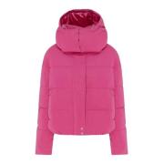 Fuchsia Puffer Bomber Jas Patrizia Pepe , Purple , Dames