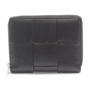 Pre-owned Leather wallets Bottega Veneta Vintage , Black , Dames