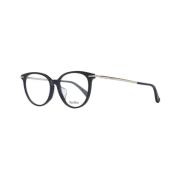 Zwarte Ronde Kunststof Optische Monturen Max Mara , Black , Dames