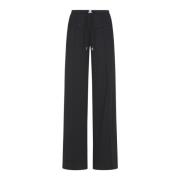 Wide Trousers Courrèges , Black , Dames