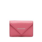 Pre-owned Leather wallets Balenciaga Vintage , Pink , Dames