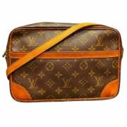 Pre-owned Canvas louis-vuitton-bags Louis Vuitton Vintage , Brown , Da...