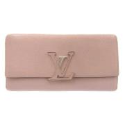 Pre-owned Leather wallets Louis Vuitton Vintage , Pink , Dames