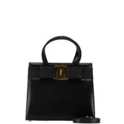 Pre-owned Leather handbags Salvatore Ferragamo Pre-owned , Black , Dam...