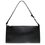 Pre-owned Leather louis-vuitton-bags Louis Vuitton Vintage , Black , D...