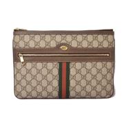 Pre-owned Canvas clutches Gucci Vintage , Brown , Dames