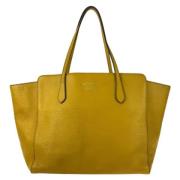 Pre-owned Leather gucci-bags Gucci Vintage , Yellow , Dames