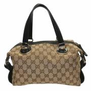 Pre-owned Canvas gucci-bags Gucci Vintage , Beige , Dames