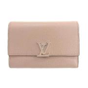 Pre-owned Leather wallets Louis Vuitton Vintage , Pink , Dames