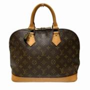 Pre-owned Canvas handbags Louis Vuitton Vintage , Brown , Dames