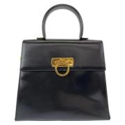 Pre-owned Leather handbags Salvatore Ferragamo Pre-owned , Black , Dam...