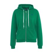 Hoodie met rits en kangoeroezak Polo Ralph Lauren , Green , Dames