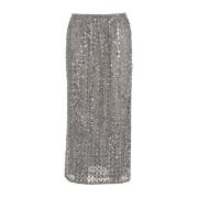 Midi Rok met Paillet Applicatie Baum und Pferdgarten , Gray , Dames