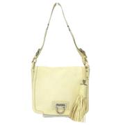 Pre-owned Leather shoulder-bags Salvatore Ferragamo Pre-owned , White ...