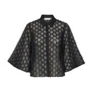 Meteorite Overhemdblouse 3/4 Mouwen Karen by Simonsen , Black , Dames