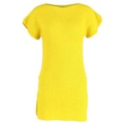 Pre-owned Wool dresses Hermès Vintage , Yellow , Dames