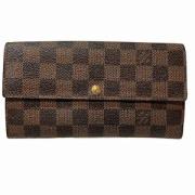 Pre-owned Canvas wallets Louis Vuitton Vintage , Brown , Dames