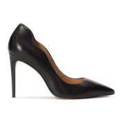 Klassieke zwarte korrellederen pumps Kazar , Black , Dames