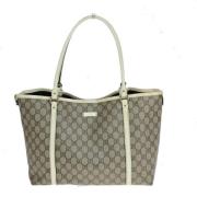 Pre-owned Canvas gucci-bags Gucci Vintage , Beige , Dames