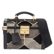 Pre-owned Leather handbags Gucci Vintage , Black , Dames