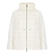 Corduroy Quilted Down Jacket Vrouw Herno , White , Dames