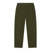 Groene Loose Fit Hoge Taille Jeans Dondup , Green , Dames