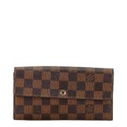 Pre-owned Canvas wallets Louis Vuitton Vintage , Brown , Dames