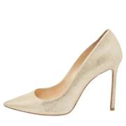 Pre-owned Suede heels Jimmy Choo Pre-owned , Beige , Dames