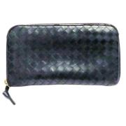 Pre-owned Leather wallets Bottega Veneta Vintage , Black , Heren