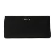 Minimalistische zwarte clutch handtas Kazar , Black , Dames