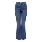 Flared Moon Jeans voor dames Jacqueline de Yong , Blue , Dames