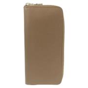 Pre-owned Leather wallets Louis Vuitton Vintage , Beige , Dames