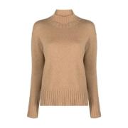 Stijlvolle Pullover Sweater Roberto Collina , Beige , Dames