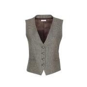 Grijze Viscose Relax Vest P.a.r.o.s.h. , Gray , Dames