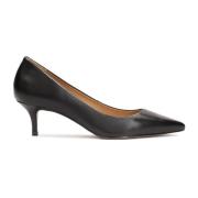 Zwarte lage pumps met hak Kazar , Black , Dames