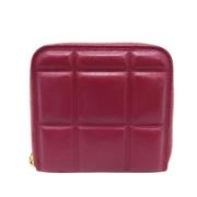 Pre-owned Leather wallets Bottega Veneta Vintage , Purple , Dames