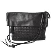 Pre-owned Leather shoulder-bags Bottega Veneta Vintage , Black , Dames