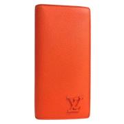 Pre-owned Canvas wallets Louis Vuitton Vintage , Orange , Heren