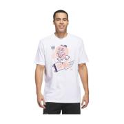 Witte Grafische T-shirt Adidas , White , Heren