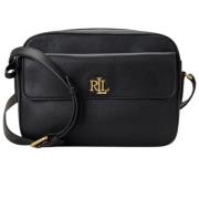 Camera tas met verstelbare band Ralph Lauren , Black , Dames