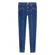 Asymmetrische Skinny Fit Denim Jeans Tommy Hilfiger , Blue , Dames