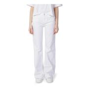 Witte Plain Jeans Lente/Zomer Vrouwen Tommy Hilfiger , White , Dames