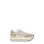 Ivoor Tech Fabric Sneakers voor Vrouw Premiata , Beige , Dames